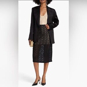 Zimmermann Neutral Blush Stretch Lace Adjustable Strap Bodysuit